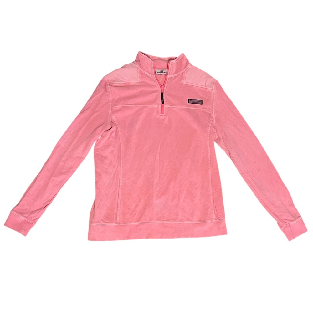 Vineyard Vines Pink Quarter-Zip Pullover